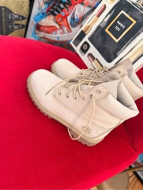 Timberland Kids Beige Tan Work Boots